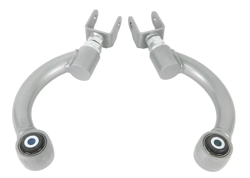 Pair of Whiteline adjustable, rear upper control arms for Toyota GR Corollas. 
