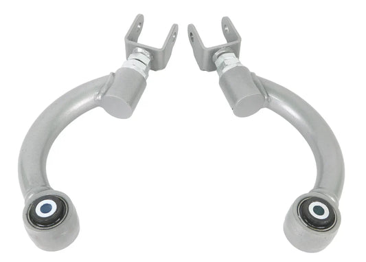 Pair of Whiteline adjustable, rear upper control arms for Toyota GR Corollas. 