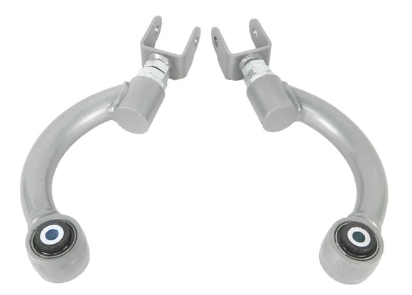 Pair of Whiteline adjustable, rear upper control arms for Toyota GR Corollas. 