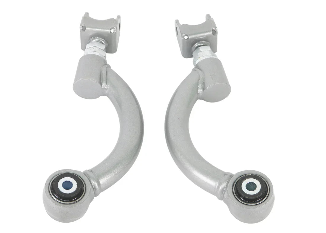Pair of Whiteline adjustable control arms facing outwards. 