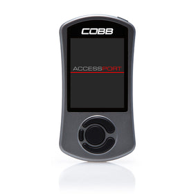  Stock photo of a blank COBB Accessport that can be programmed on their ProTune network for a variety of applications.
