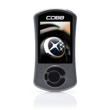 COBB Accessport stock photo for select Suabru models.