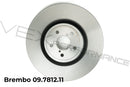 Brembo high-performance ventilated front brake rotors for 2004 Subaru STIs. 