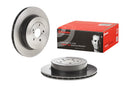 Side shots of Brembo ventilated rotors for 2004 Subaru STis.