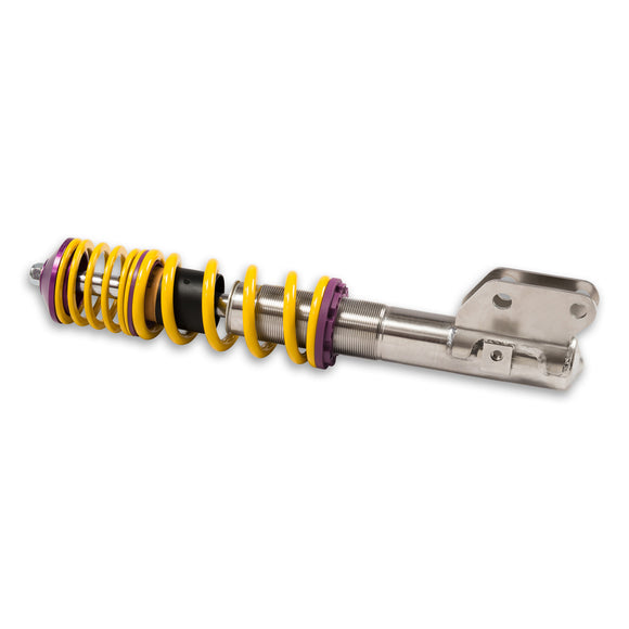 Close up shot of a single front coilover. 