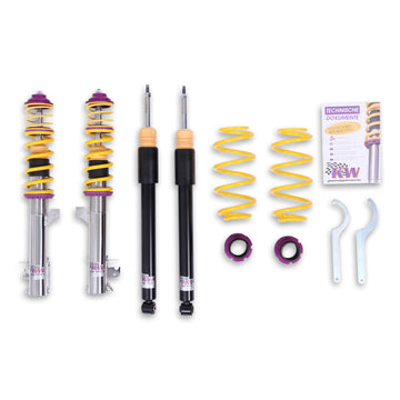 KW Suspensions - KW V1 Coilover Kit | Honda Civic with 14mm Front Strut Lowering Bolt 2001-05
