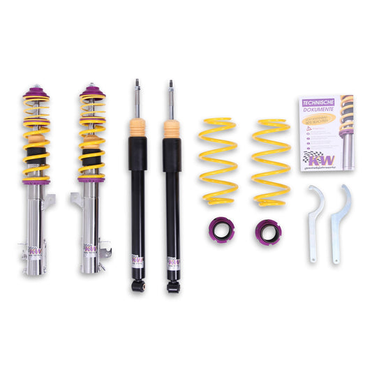 KW Suspensions - KW V1 Coilover Kit | Honda Civic with 14mm Front Strut Lowering Bolt 2001-05