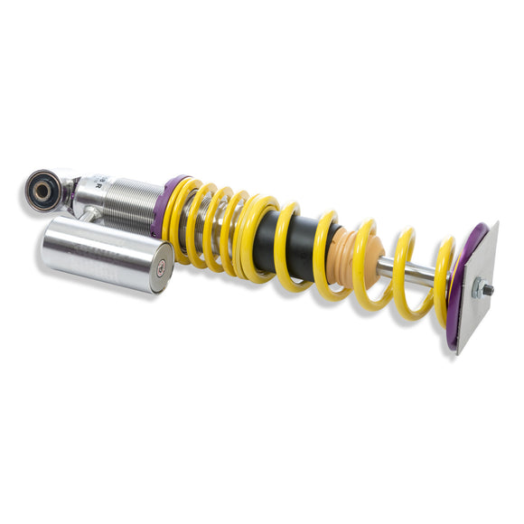 Side shot of a rear KW V3 coilover.