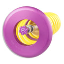 Close up shot of the purple rebound adjustment knob.