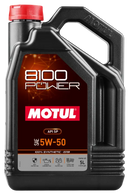 Motul 8100 Power 5W40/5W50 Synthetic Engine Oil, 5L-4