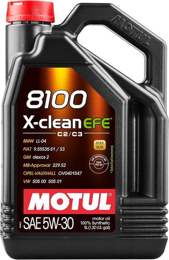 Motul 8100 X-Clean EFE 5W30 Synthetic Engine Oil
