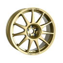 Gold Speedline Corse 2120 wheel for rally applications. 