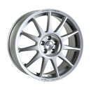 Silver Speedline Corse 2120 wheel for rally applications. 