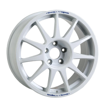White Speedline Corse 2120 wheel for rally applications. 